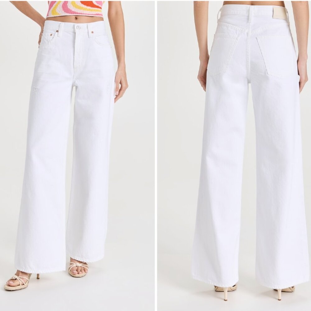 CITIZENS OF HUMANITY - PALOMA BAGGY JEANS - WHITE - WOMENS SIZE - 30